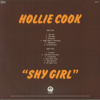 Hollie Cook – Shy Girl (LP, Mr Bongo, 2025) Back Cover