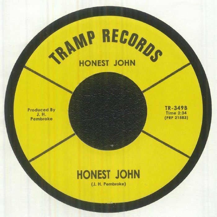 Honest John – Shake A Plenty (7", Tramp Records, 2026) Back Cover