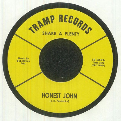 Honest John – Shake A Plenty (7", Tramp Records, 2026) Front Cover
