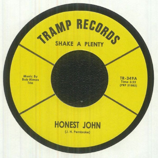 Honest John – Shake A Plenty (7", Tramp Records, 2026) Front Cover