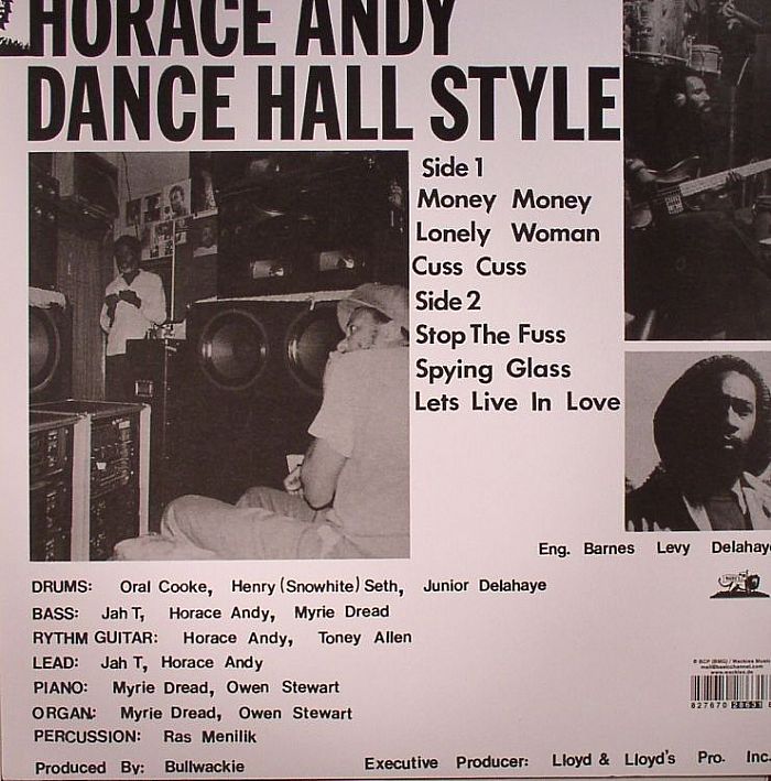Horace Andy – Dance Hall Style (LP, Wackie's, 2004) Back Cover