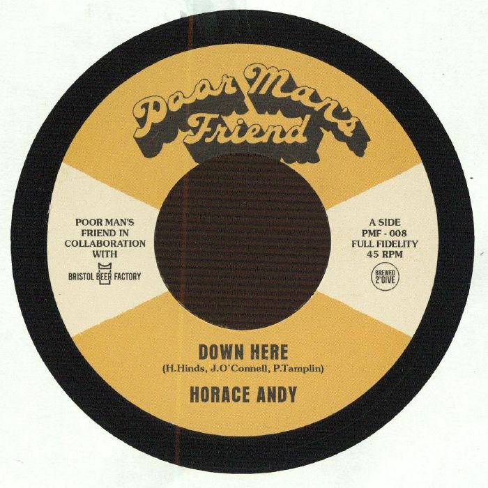 Horace Andy – Down Here (7", Poor Man's Friend Records, 2026) Front Cover
