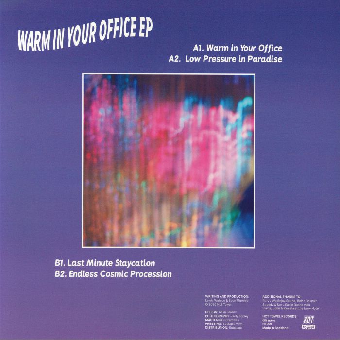 Hot Towel – Warm In Your Office EP (12", Hot Towel, 2026) Back Cover