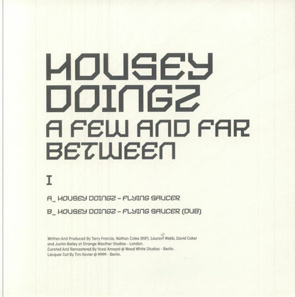 Housey Doingz – A Few And Far Between I (10", Sushitech Records, 2025) Back Cover