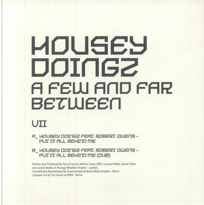 Housey Doingz Robert Owens – A Few And Far Between VII (10", Sushitech Records, 2025) Back Cover
