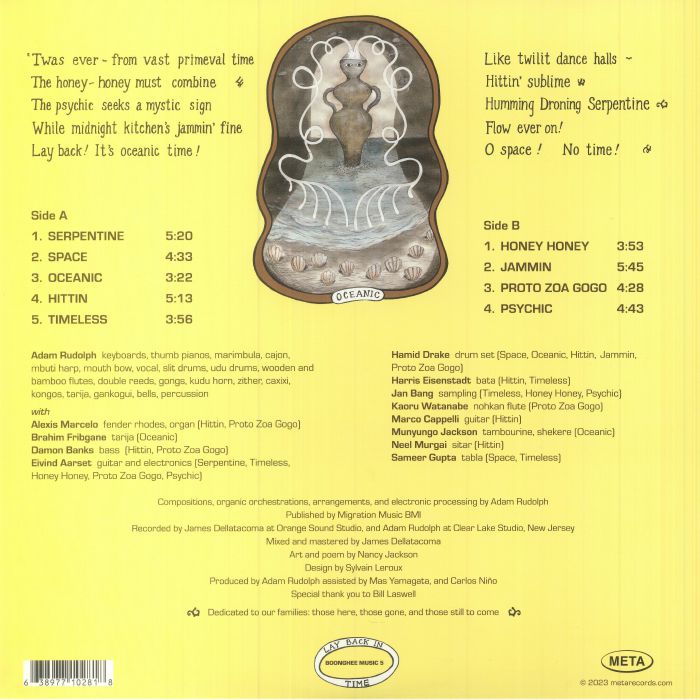 Hu Vibrational – Timeless (LP, Meta Records, 2023) Back Cover
