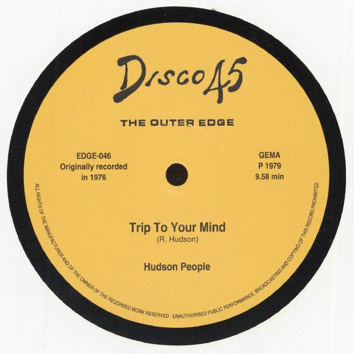 Hudson People – Trip To Your Mind (12", The Outer Edge, 2026) Front Cover