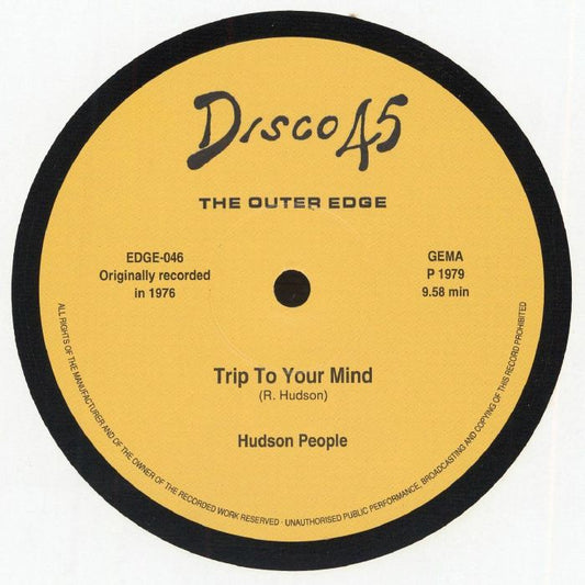 Hudson People – Trip To Your Mind (12", The Outer Edge, 2026) Front Cover