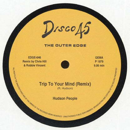 Hudson People – Trip To Your Mind (12", The Outer Edge, 2026) Back Cover