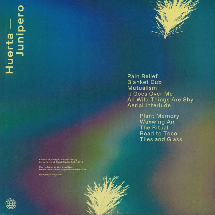 Huerta – Junipero (LP, Voyage Recordings, 2020) Back Cover
