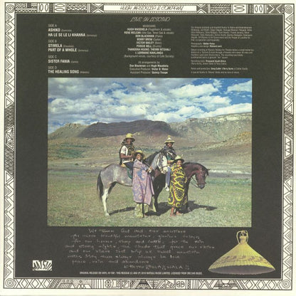 Hugh Masekela – Live in Lesotho (2xLP, Matsuli Music, 2019) Back Cover