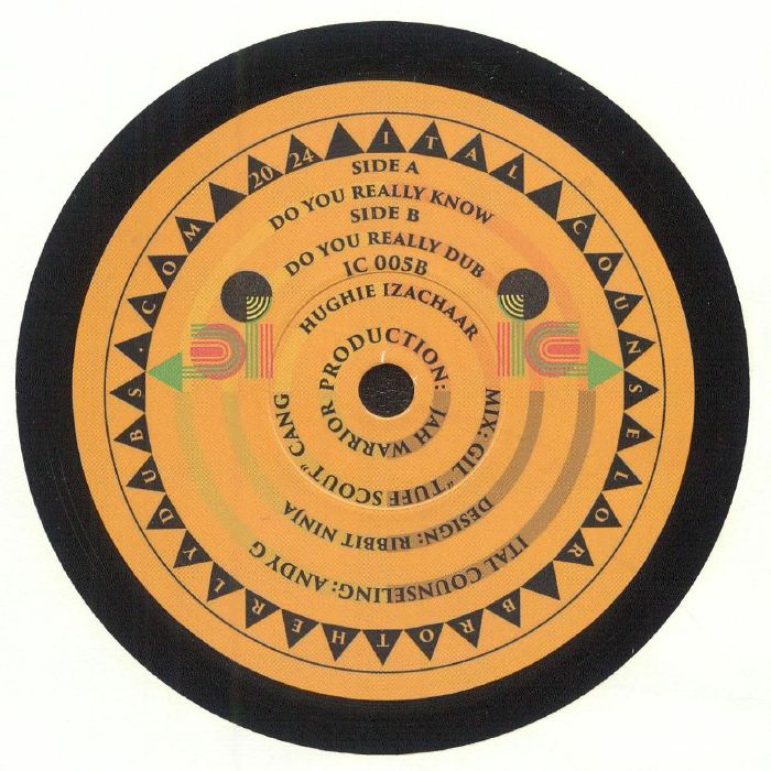 Hughie Izachaar – Do You Really Know / Do You Really Dub (7", Ital Counselor, 2024) Back Cover