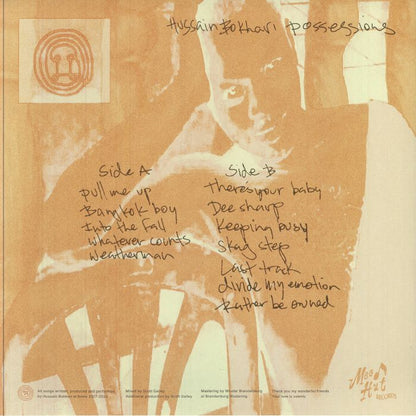 Hussain Bokhari – Possessions (LP, Mood Hut, 2025) back cover