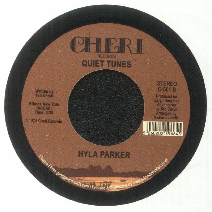Hyla Parker – Joe / Quiet Tunes (7", Cheri Records, 2023) Back Cover