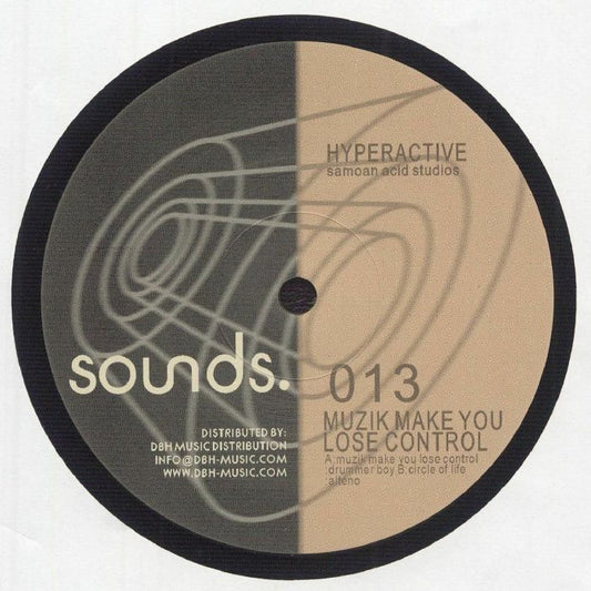 Hyperactive – Muzik Make You Lose Control (12", Sounds., 2025) Front Cover