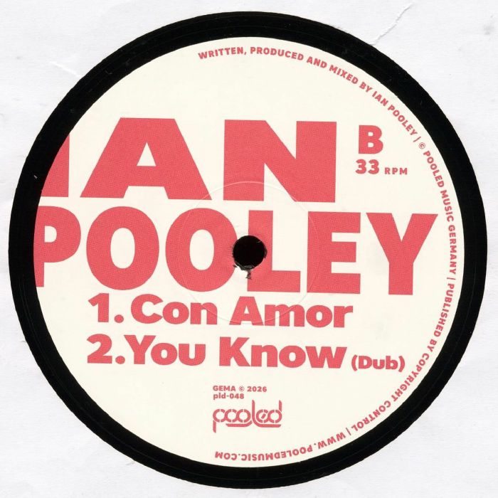 Ian Pooley – You Know (12", Pooledmusic, 2026) Back Cover