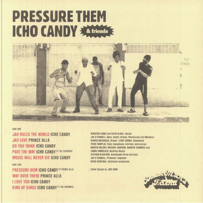 Icho Candy – Pressure Them (LP, Poor Man's Friend Records, 2025) Back Cover