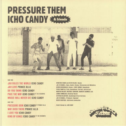 Icho Candy – Pressure Them (LP, Poor Man's Friend Records, 2025) Back Cover