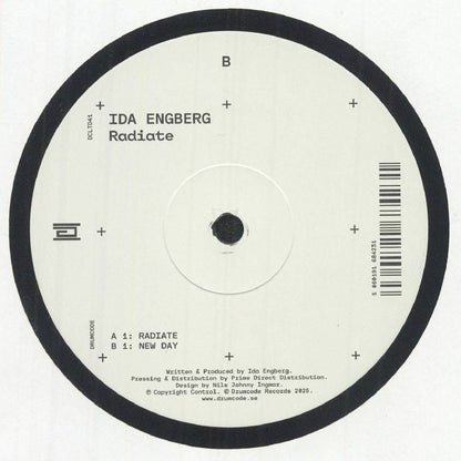 Ida Engberg – Radiate (12", DCLTD, 2025) Back Cover