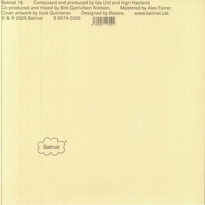 Ida Urd Ingri Høyland – Duvet (LP, Balmat, 2025) Back Cover