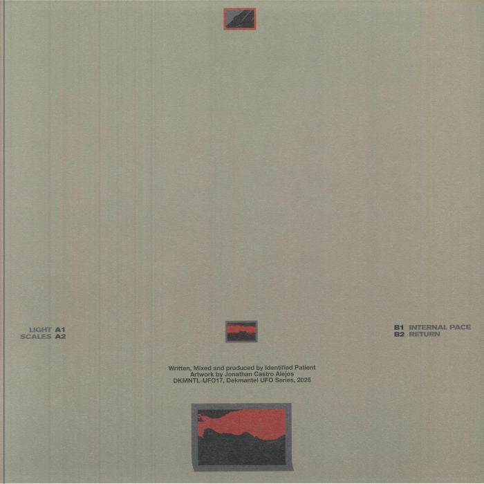 Identified Patient – Reset (12", Dekmantel UFO Series, 2025) Back Cover