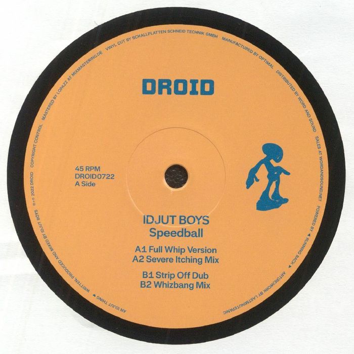 Idjut Boys – Speedball (12", Droid, 2022) Front Cover