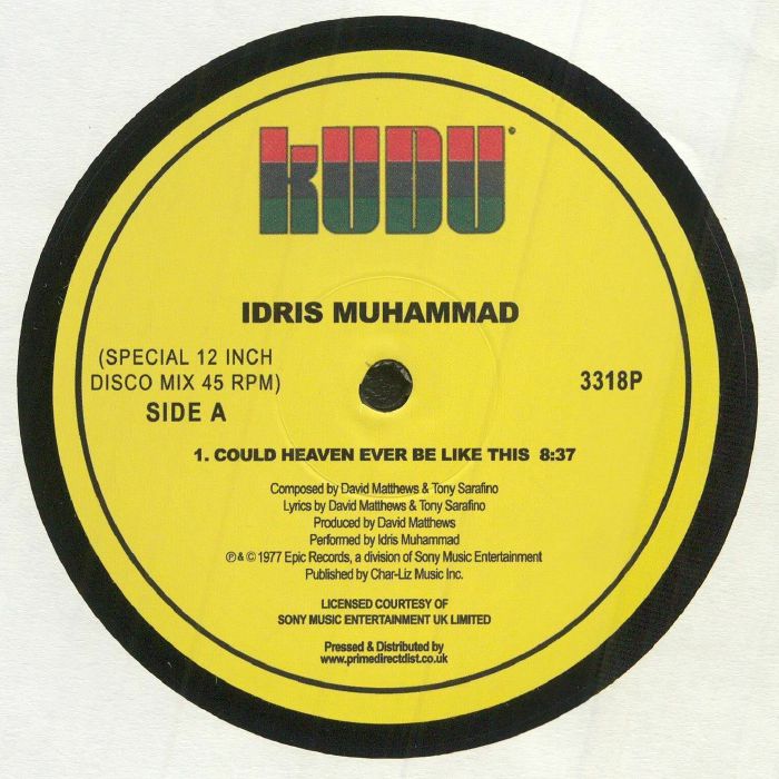 Idris Muhammad – Could Heaven Ever Be Like This  (12", Kudu, 2025) front cover