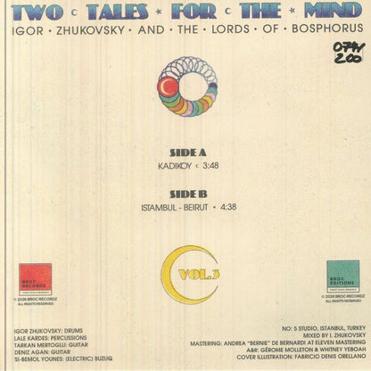 Igor Zhukovsky The Lords Of Bosphorus – Two Tales For The Mind Vol. 3 (7", Broc Recordz, 2026) Back Cover