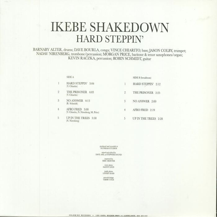 Ikebe Shakedown – Hard Steppin' (LP, Gatefold, Colemine Records, 2023) back cover