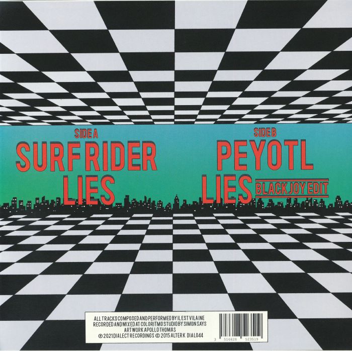Il Est Vilaine – Surf Rider (12", Transparent Blue, Dialect Recordings, 2026) Back Cover