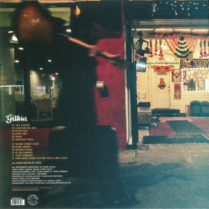 Gitkin – 5 Star Motel (LP, Wonderwheel Recordings, 2018) Back Cover