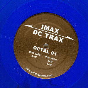 Imax – DC Trax (33 ⅓ RPM, Blue, Octal, 2001) Front Cover