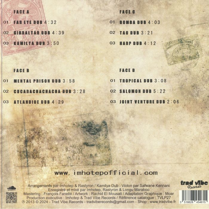 Imhotep – Kheper Wax (2xLP, Trad Vibe, 2024) Back Cover