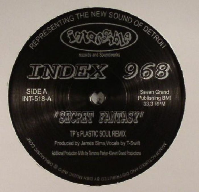 Index 968 – Secret Fantasy (12", Intangible Records & Soundworks, 2016) Front Cover