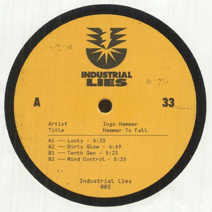 Ingo Hammer – Hammer to Fall (12", Industrial Lies, 2026) Front Cover