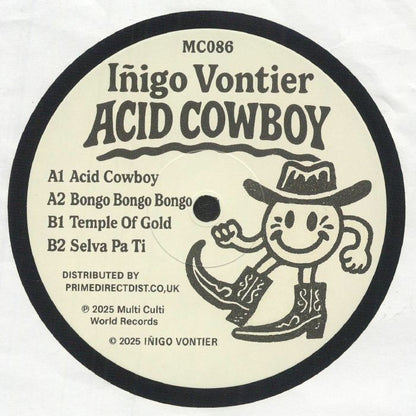 Iñigo Vontier – Acid Cowboy (12", Multi Culti, 2025) Front Cover