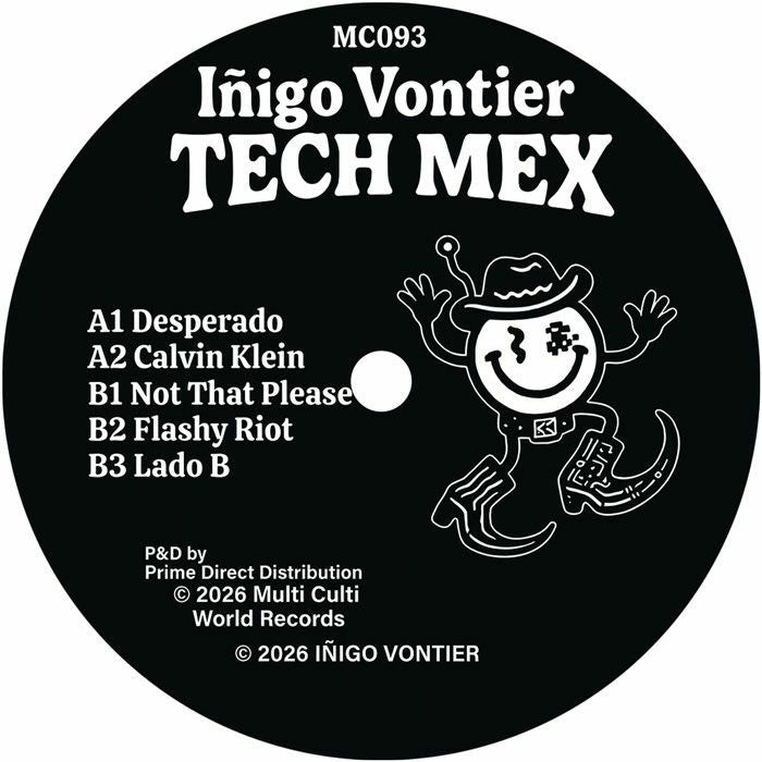 Inigo Vontier – Tech Mex (12", Multi Culti, 2026) Back Cover