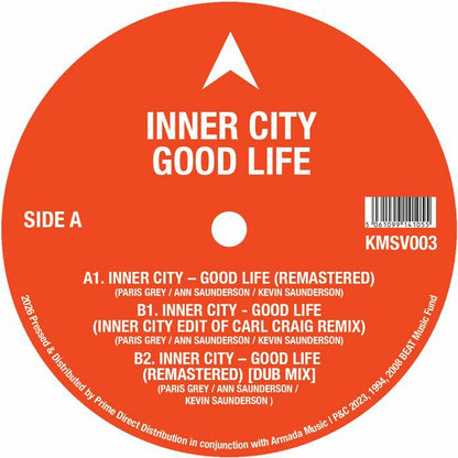 Inner City – Good Life (reissue) (12", KMS, 2026) Front Cover