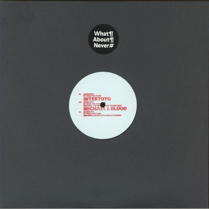 Intertoto – If I Take You Home (Michael J Blood mixes) (12", hand-stamped limited to 250 copies, What About Never, 2025) Front Cover