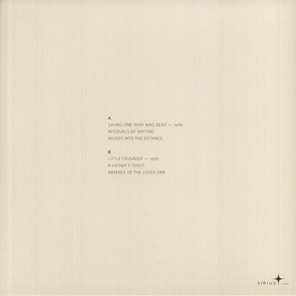 Irena A Vojtěch Havlovi – Saving One Who Was Dead / Little Crusader (12", Sirius Films, 2022) Back Cover