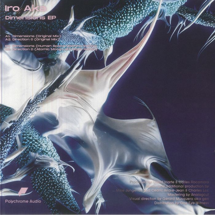Iro Aka – Dimensions EP (12", Polychrome Audio, 2026) Back Cover