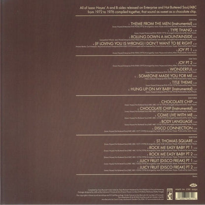 Isaac Hayes – Hot Buttered Singles Volume 2 1972-1976 (2xLP, Stax, 2025) Back Cover