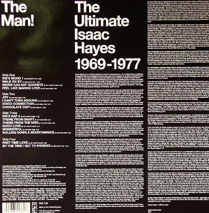 Isaac Hayes – The Man! (2xLP, Stax, 2001) Back Cover