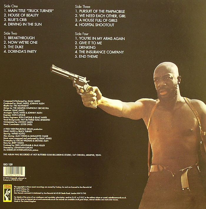 Isaac Hayes – Truck Turner (Original Soundtrack) (2xLP, Stax, 2025) back cover