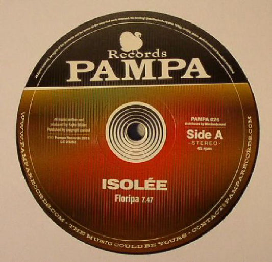 Isolée – Floripa (12", Pampa Records, 2015) Front Cover
