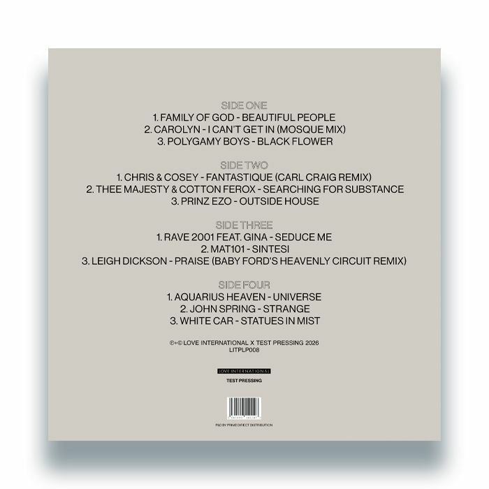 Ivan Smagghe – The Sound Of Love International #008 (2xLP, Love International Recordings, 2026) Back Cover