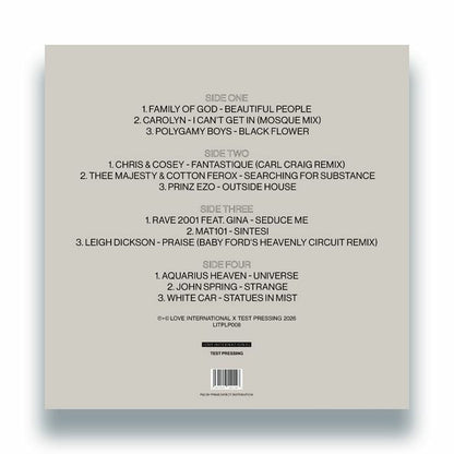 Ivan Smagghe – The Sound Of Love International #008 (2xLP, Love International Recordings, 2026) Back Cover
