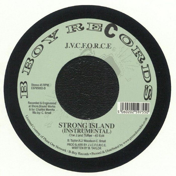 J.V.C. F.O.R.C.E. – Strong Island (7", B-Boy Records, 2024) Back Cover