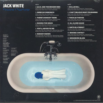 Jack White – Frozen Charlotte (LP, Blue, Solid, Third Man Records, 2026) Back Cover
