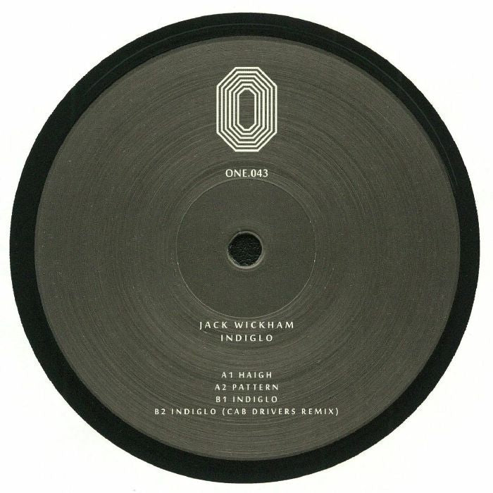 Jack Wickham – Indiglo (12", One Records, 2018) Back Cover
